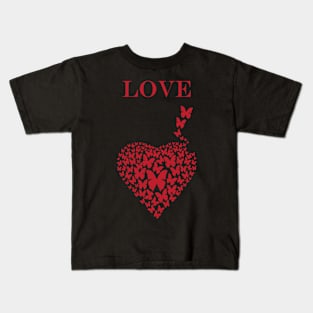 Love butterfly Kids T-Shirt